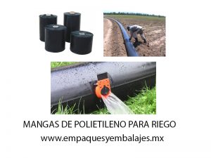 mangas de polietileno agrícola